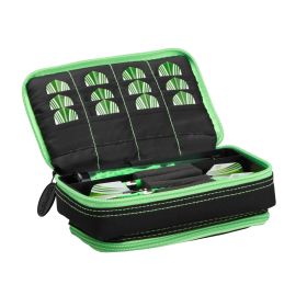Casemaster Plazma Plus Dart Case with Zipper and Phone Pocket (Color: Green, size: 3 Darts)