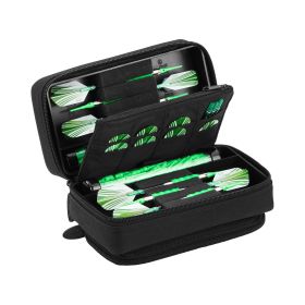Casemaster Plazma Pro Dart Case with Zipper and Phone Pocket (Color: Black, size: 6 Darts)