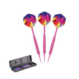 Elkadart Neon Soft Tip Darts (Color: Pink, size: 18 Grams)