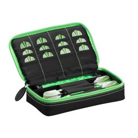 Casemaster Plazma Dart Case with Zipper (Color: Green, size: 3 Darts)