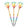 Elkadart Rainbow 90% Tungsten Steel Tip Darts Multi Color Titanium Coating