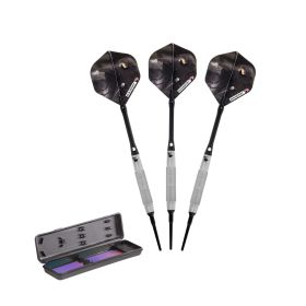 Elkadart Wizard 80% Tungsten Soft Tip Darts Ringed Barrel (Color: silver, size: 18 Grams)