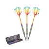Elkadart Rainbow 90% Tungsten Steel Tip Darts Multi Color Titanium Coating