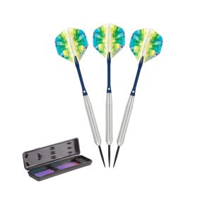Elkadart Prism Ringed Silver Steel Tip Darts (Color: silver, size: 20 Grams)